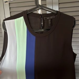 BCBG striped sleeveless shirt
